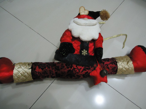 Santa Claus Adorno De Navidad Para Colgar Mide 64 Cm