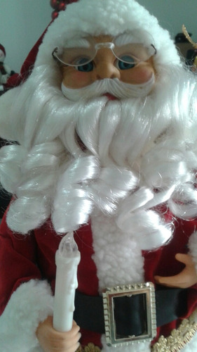 Santa Claus Musical Con Luz 45cm