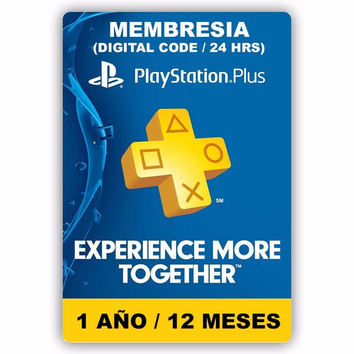 Tarjeta Membresia Playstation 1 Año Ps3 Ps4 Ps Vita Digital