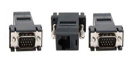 3 Adaptador Extension Vga Macho A Rj45 Hembra Rj45 A Vga Ccc