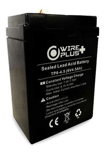 Bateria 6v 4.5a, Alarma, Lampara De Emergencia, Juguete
