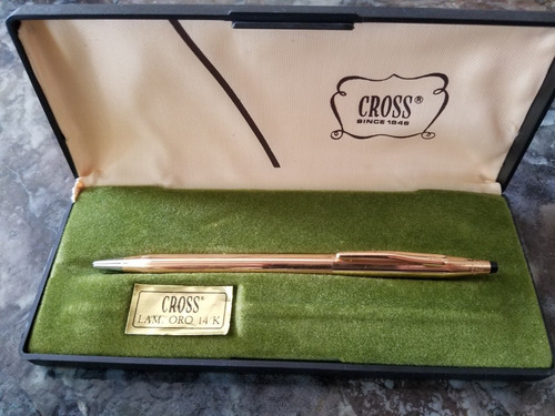 Bolígrafo Cross Classic Century Laminado 14 Kt Gold Filled