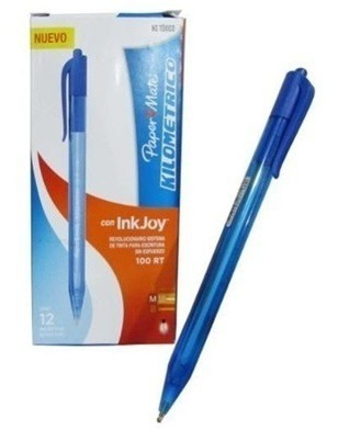 Boligrafo Papermate Inkjoy 100 Retractil Color Azul