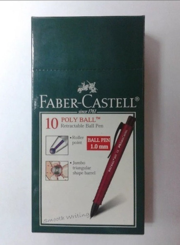 Boligrafos Faber Castell Retractil Pax De Dos Cajas De 10
