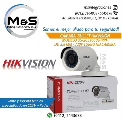 Camara Seguridad Bullet Hikvision 720p 4 En 1 (17$)