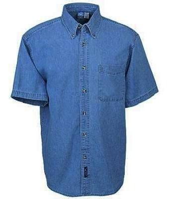 Camisa Importada Manga Corta Jeans Talla S 100% Original