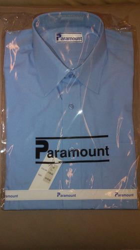 Camisa Manga Larga Paramount Nueva Talla 14 1/2 33 Azul