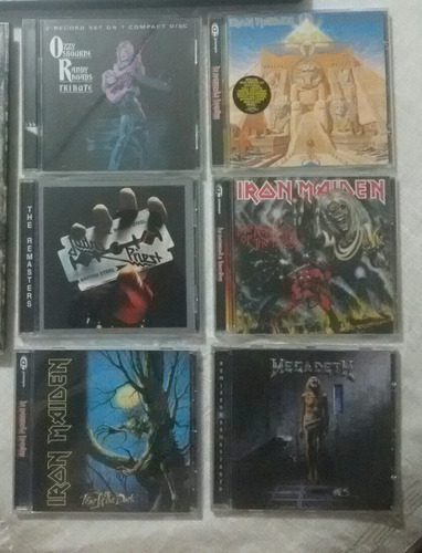 Cd De Rock Iron Maiden, Judas Priest, Megadeth Y Ozzy