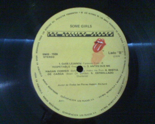 Disco Rock Lp The Rolling Stones. Some Girls