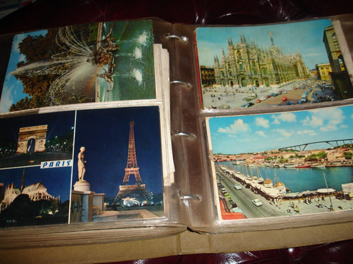 Hermoso Album De Postales Europeas De Los 70 Vintage