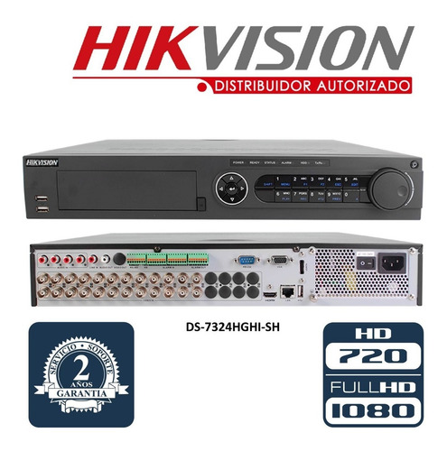 Hikvision Dvr 24ch Turbohdtvi Ds-hghi-sh (alarma) - 690
