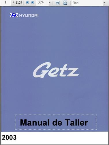 Hyundai Getz 2003 Motor G4ek Manual De Taller 1127p
