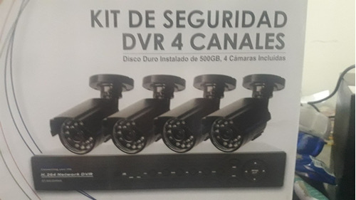 Kit De Seguridad Dvr 4 Cámaras Secutech Disco Duro 500gb