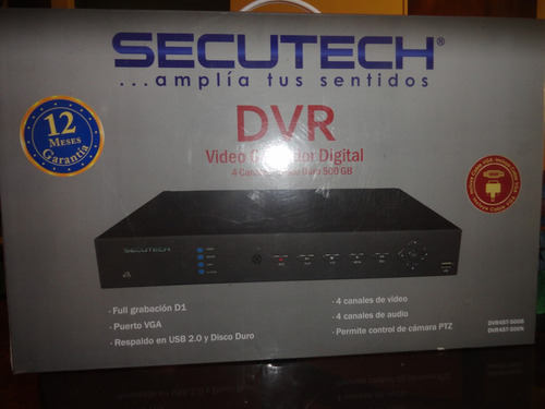 Kit Dvr De Seguridad Secutech Con Dos Cámaras