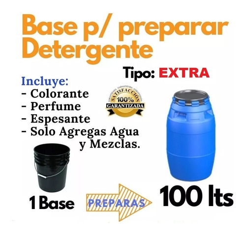 Kit O Base Concentrada Para Elaborar Detergente Líquido