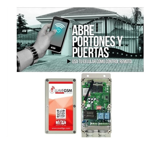 Llave Gsm Key Ac Portón Eléctrico Wellgo La Original