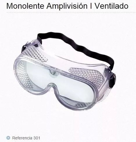 Monolentes De Seguridad Prolife Ventilados Ref 301