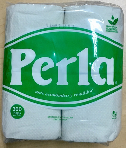 Papel Higienico Perla 1x48 De 300 Hojas