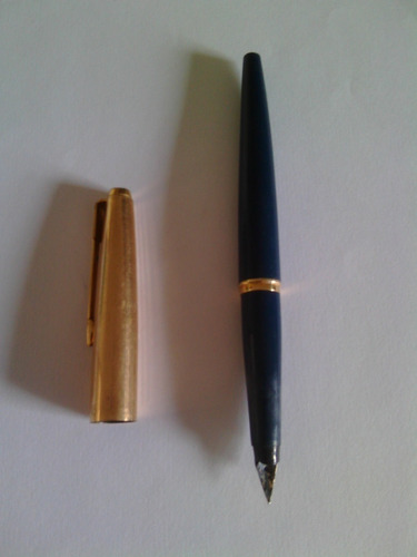 Pluma Fuente Parker 45 Made In Usa 1/0 Oro 12 K Gf Original