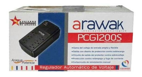 Regulador Voltaje Arawak Para Pc Tv Pcgs 6 Tomas Nuevos