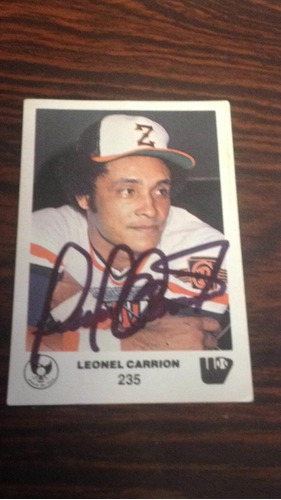 Rigoju Barajita Autografiadas Leonel Carrion Álbum Pápel