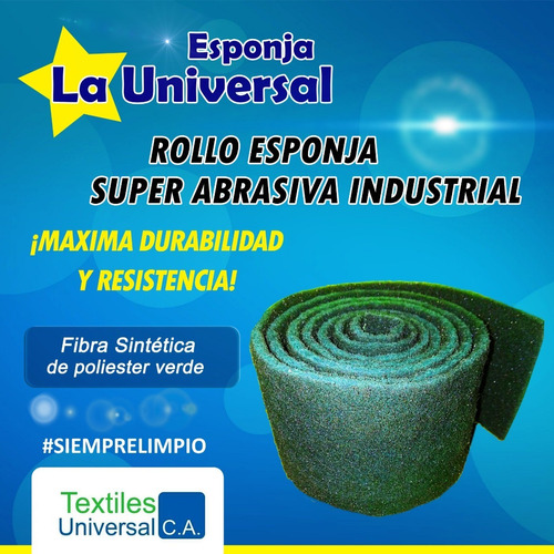 Rollo De Esponja Abrasiva Industrial