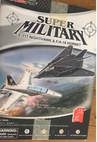 Súper Military 3d Nighthawk F/a 18 Hornet