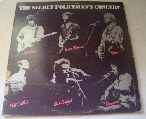 Sting Clapton Collins -the Secret Polisman´s Concert lp