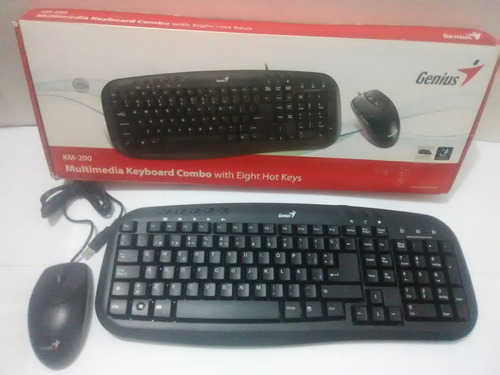 Teclado Genius Km-200 Con Mouse