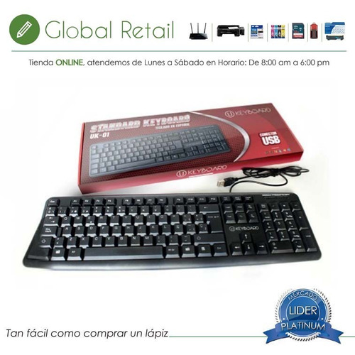 Teclado U-keyboard Conector Usb En Español