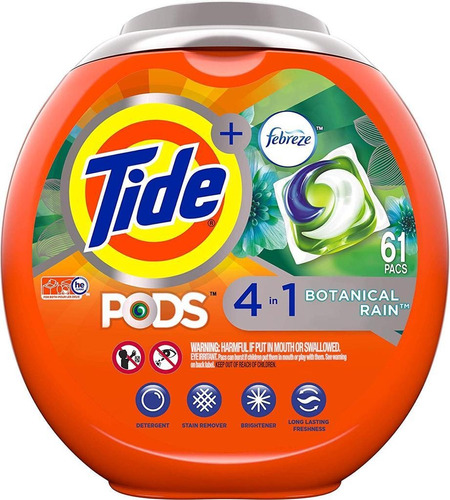 Tide Detergente En Capsulas 4 En 1 Original