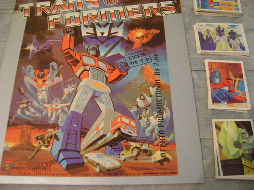 Álbum De Barajitas Transformers Vintage Nuevo A Pegar 20vds