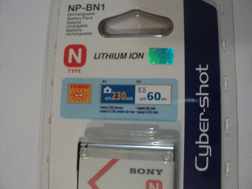 Bateria Sony Tipo N Np-bn1,en Su Blister Original