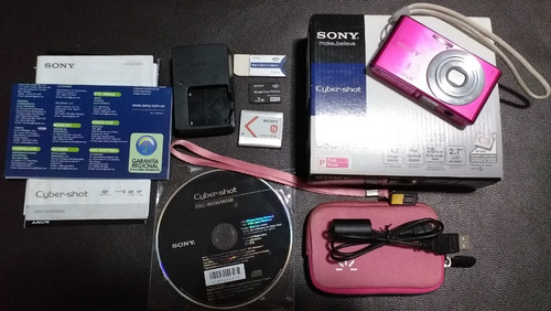 Camara Digital Sony Cybershot Dscw530 Rosada Full Accesorios