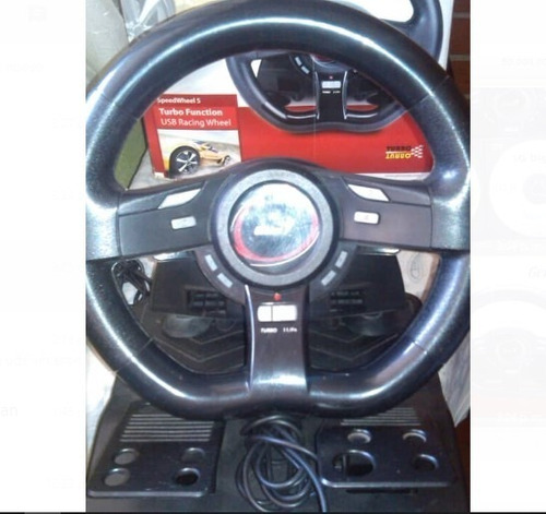 Combo: Volante Turbo Speed Wheel 5 Y Control Maxfire G-08xu