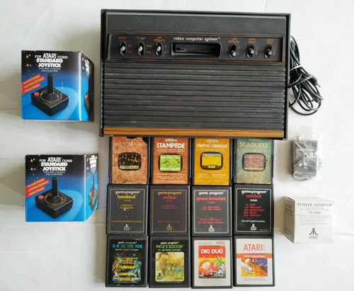 Consola Atari  Completa Con 12 Juegos Garantizada