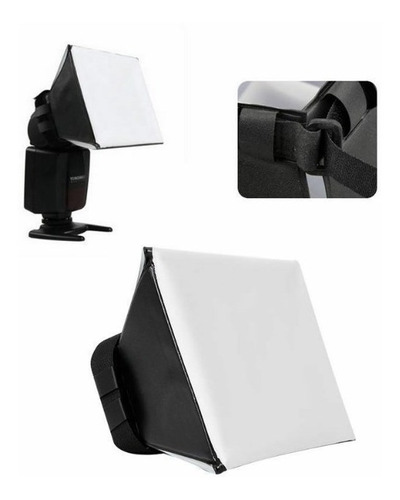 Difusor Para Flash Softbox Universal. Medidas 10x13 Cm