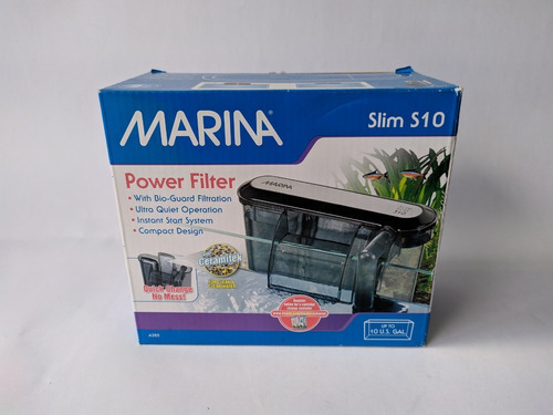 Filtro De Cascada Marina Slim S10 Acuarios 40 Ltrs Peceras