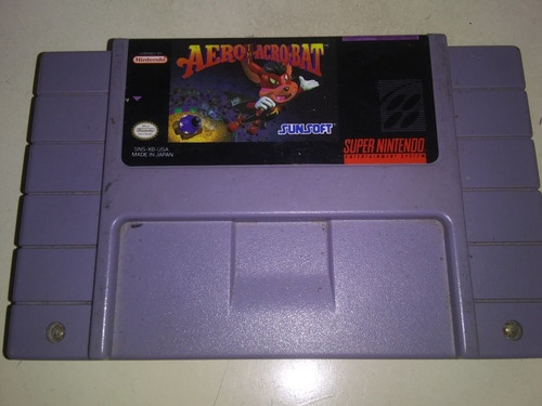 Juego Original Aeroacrobat Super Nintendo Snes. 5v