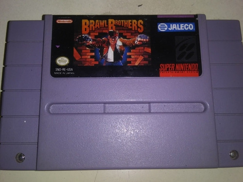 Juego Original Brawl Brothers Super Nintendo Snes. 15v