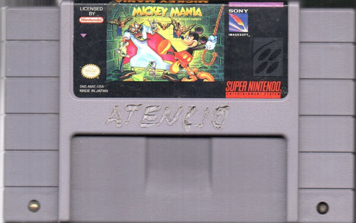Mickey Mania Juego Original Usado De Super Nintendo Qq A8