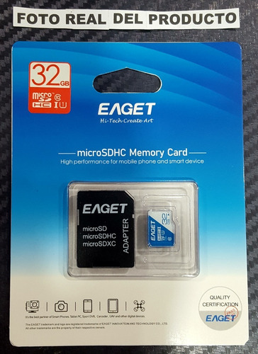 Micro Sd 32gb Memoria Hc Clase 10 Celular Tablet Camara *