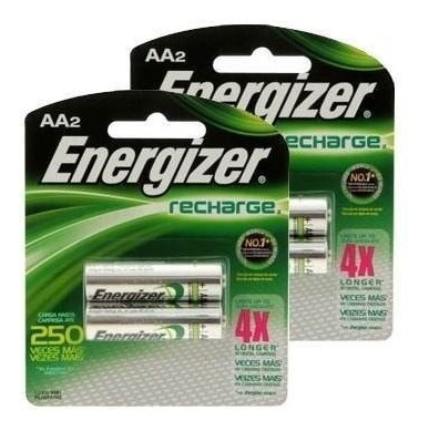 Pilas Energízer Recargables Aa Originales