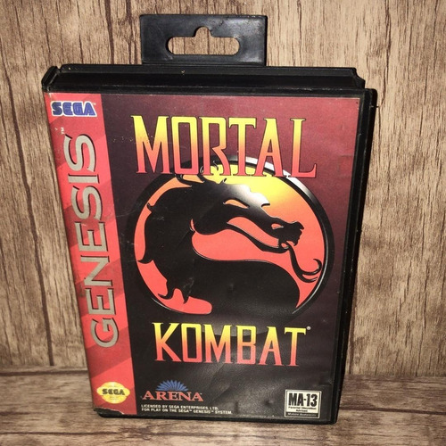 Sega Genesis Juego Mortal Kombat 1 Completo.