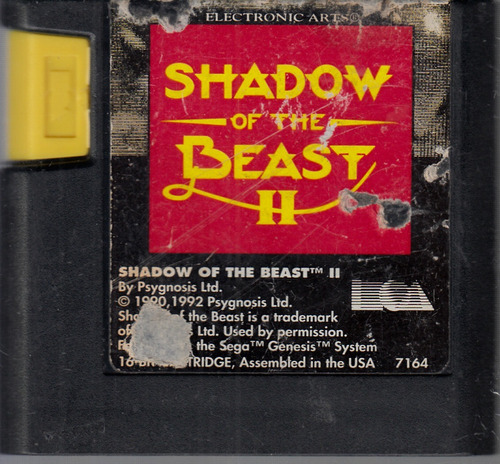 Shadow Of The Beast Ii Juego De Sega Genesis Usado. Qq A8