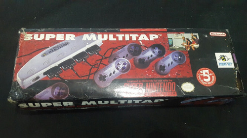Super Multitap Para Super Nintendo Para 4 Hasta 5 Players