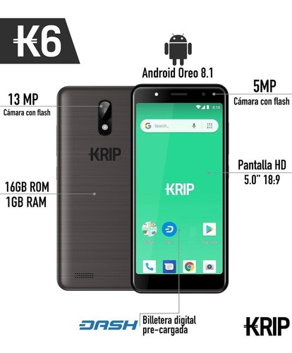 Telefono Android Krip K6 5 Pulgadas Oferta