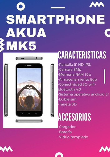 Telefonos Nuevos Marca Akua Modelo Mk5 Con Garantia