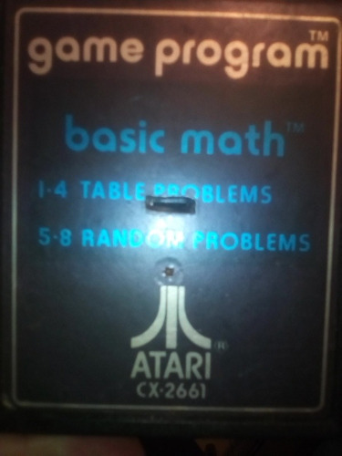 Vídeo Juego Atari Básic Math Problemas Matemáticos Cx