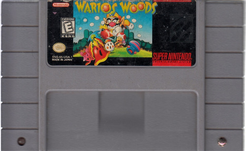 Wario Woods Video Super Nintendo Original Usado Qq A8